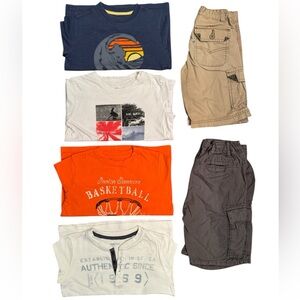 Boys Gap Kids Graphic T-Shirts Shorts Bundle sz S 6/7